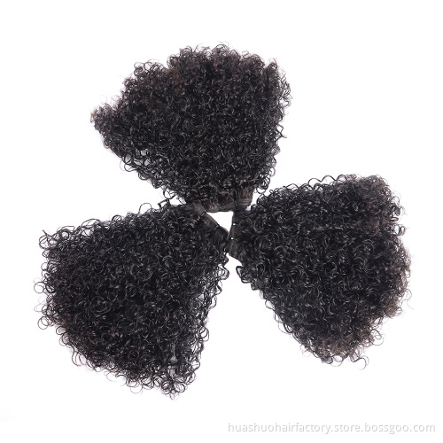 No Shedding And No Tangle Double Drawn Virgin Fumi Fancy Curl 100% Peruvian Virgin Hair Extension Human Hair